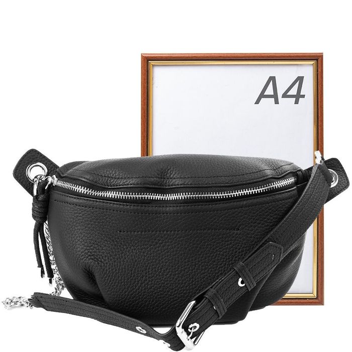 Женская кожаная поясная сумка VITO TORELLI VT-9395-black купить недорого в Ты Купи
