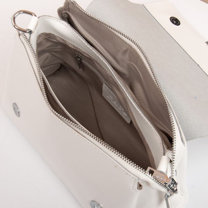 Жіноча шкіряна сумка класична ALEX RAI 9717 white купити недорого в Ти Купи