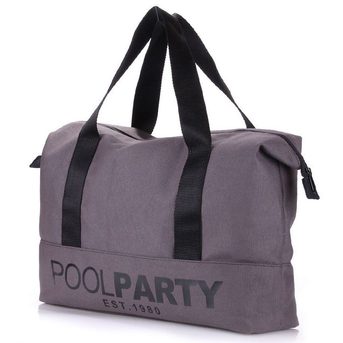 Жіноча універсальна сумка Poolparty сіра купити недорого в Ти Купи