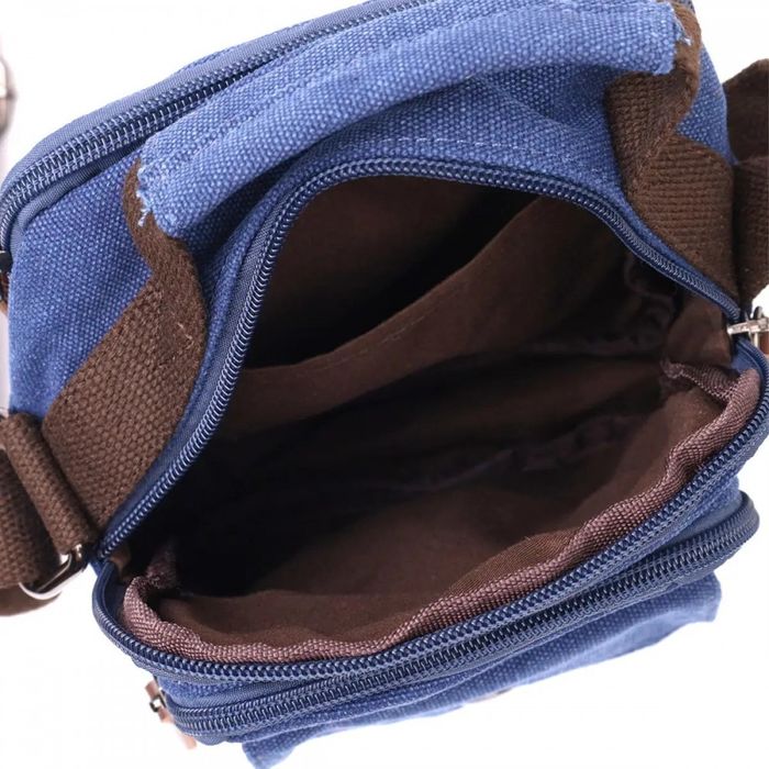 Мужская тканевая сумка через плечо Vintage 22221 купить недорого в Ты Купи