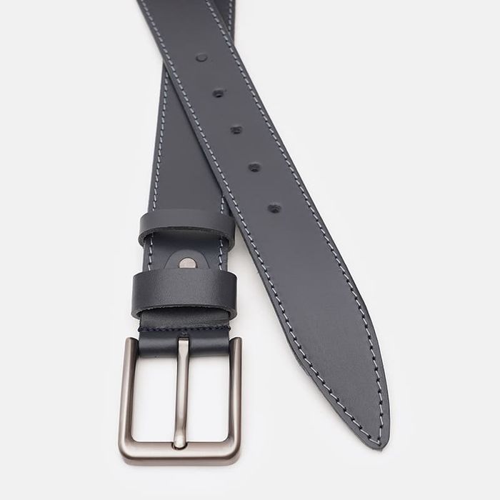 Мужской кожаный ремень Borsa Leather V1125FX57-navy купить недорого в Ты Купи