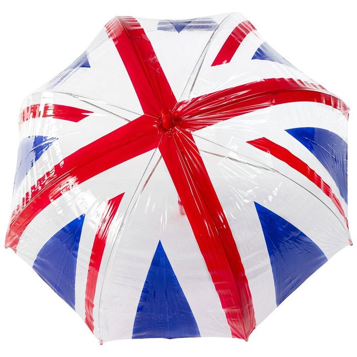 Зонт-трость женский механический Incognito-30 PVC Dome L736 Union Jack (Флаг) купить недорого в Ты Купи
