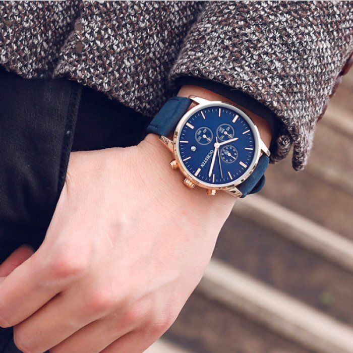 Чоловічий наручний годинник HEMSUT BlueMarine (1025) купити недорого в Ти Купи