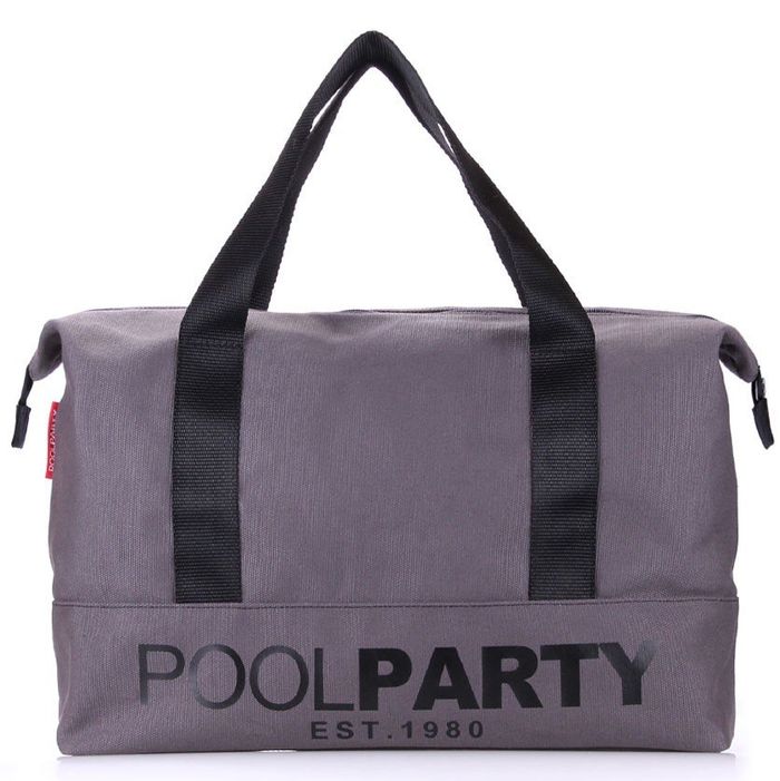 Женская универсальная сумка Poolparty серая купить недорого в Ты Купи