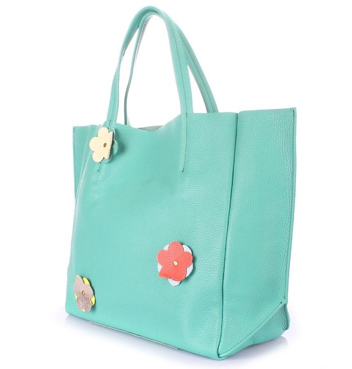 Кожаная женская сумка POOLPARTY Soho Flower купить недорого в Ты Купи