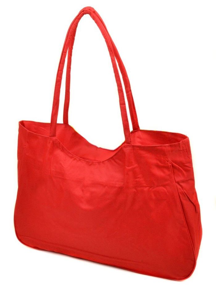 Женская красная Летняя пляжная сумка Podium /1330 red купить недорого в Ты Купи