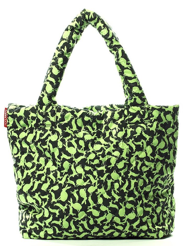 Зелена - Стьобана сумка Poolparty з зайцями купити недорого в Ти Купи