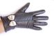 Женские кожаные перчатки Shust Gloves чёрные 373s2 М