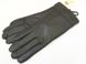 Аккуратные черные женские перчатки из натуральной кожи L