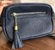 Женская маленькая темно-синяя сумочка с карманом на молнии Firenze Italy F-IT-9822GR