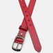 Жіночий ремінь шкіряний Borsa Leather CV1ZK-008c-red