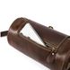 Закругленная мужская сумка из кожи Vintage 14694 Коричневый