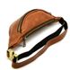 Кожаная коричневая сумка на пояс Tarwa rb-3035-3md