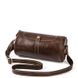 Закругленная мужская сумка из кожи Vintage 14694 Коричневый