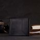 Шкіряний чоловічий затискач для купюр ручної роботи з утримувачем для Apple AirTag GRANDE PELLE 11617, Чорний
