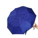 Женский зонт-напівавтомат Bellisimo Flower land 10 спиць Синій (461-5)