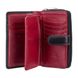 Жіночий шкіряний гаманець Visconti cd22 blk / red