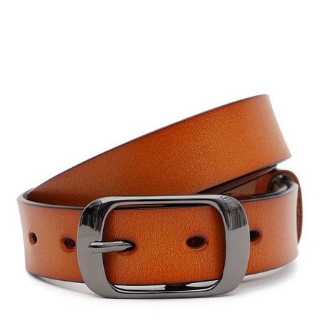 Женский кожаный ремень Borsa Leather CV1ZK-008g-ginger купить недорого в Ты Купи
