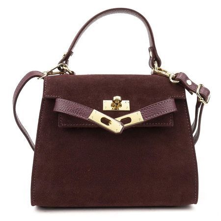 Невелика класична замшева сумочка Firenze Italy F-IT-98667BO купити недорого в Ти Купи