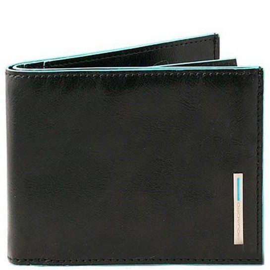 Чорне шкіряне чоловіче портмоне Piquadro Blue Square (PU1133B2_N) купити недорого в Ти Купи