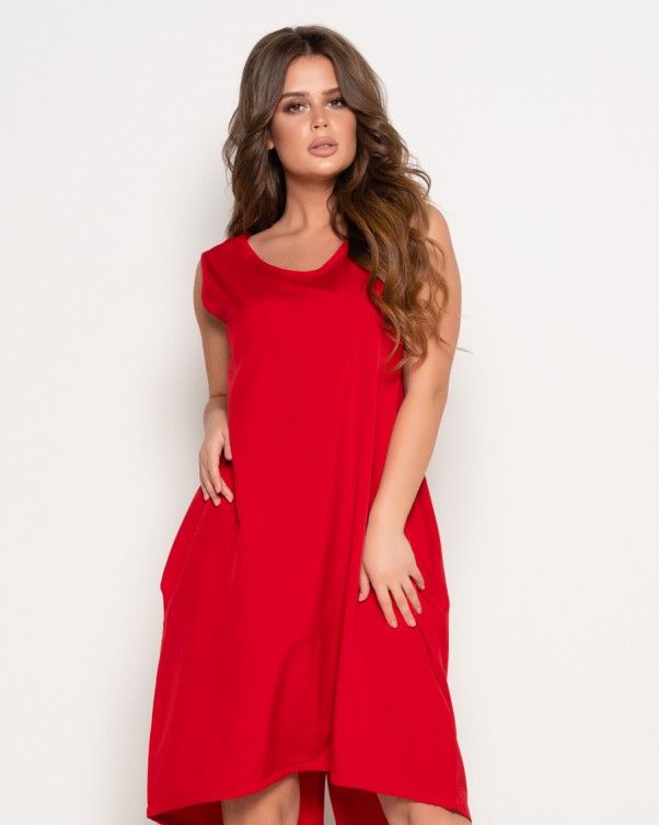 Сукня ISSA PLUS 10805 S червоний купити недорого в Ти Купи
