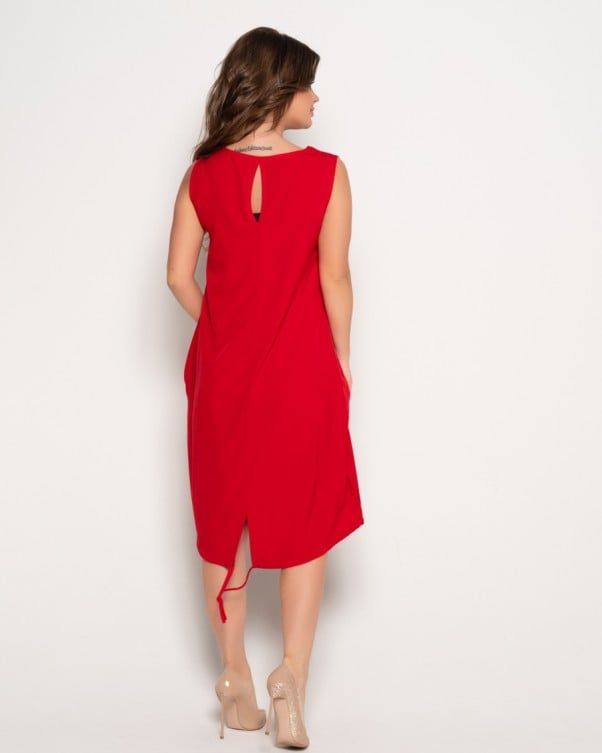 Платье ISSA PLUS 10805 S красный купить недорого в Ты Купи