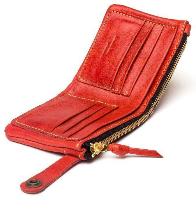 Жіночий гаманець ручної роботи Gato Negro Espacio червоний купити недорого в Ти Купи