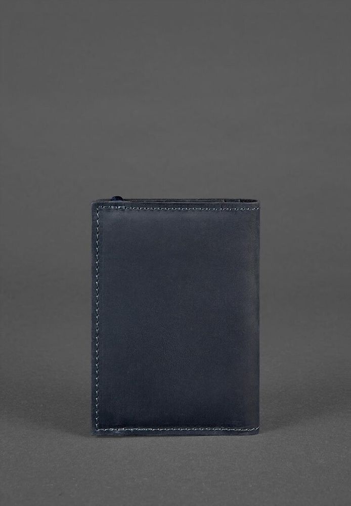Шкіряна обкладинка для паспорта BlankNote 2.0 синя BN-OP-2-NN купити недорого в Ти Купи