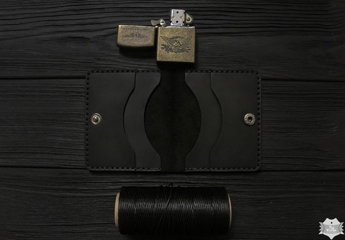 Чоловічий шкіряний гаманець ручної роботи VOILE vl-mw3-blk купити недорого в Ти Купи