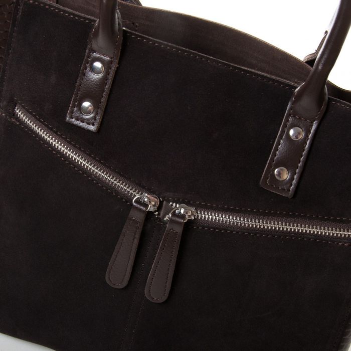 Женская кожаная сумка классическая ALEX RAI 01-09 01-8713-11 brown купить недорого в Ты Купи