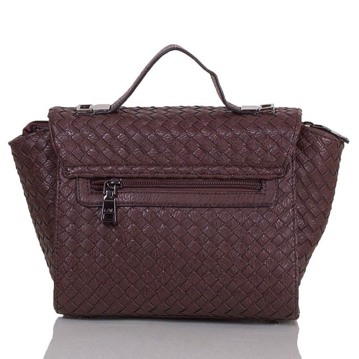 Женская коричневая повседневная сумка из качественного кожзаменителя ANNA&LI купить недорого в Ты Купи