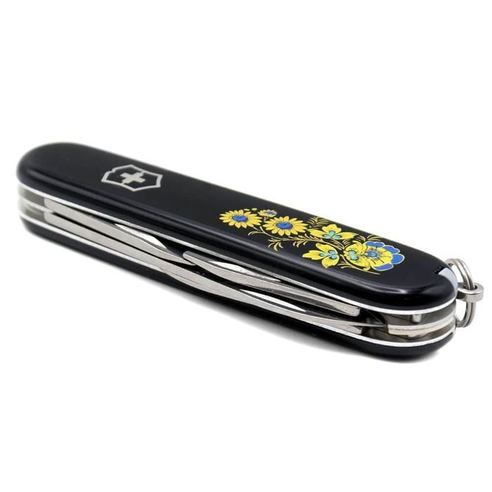 Складной нож Victorinox SPARTAN UKRAINE Цветы 1.3603.3_T1050u купить недорого в Ты Купи