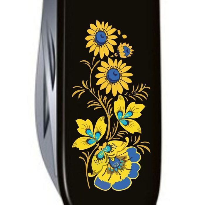 Складной нож Victorinox SPARTAN UKRAINE Цветы 1.3603.3_T1050u купить недорого в Ты Купи