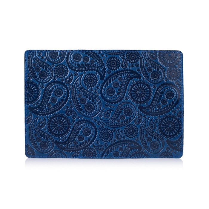 Кожаная обложка на паспорт HiArt PC-01	Buta Art голубой Голубой купить недорого в Ты Купи