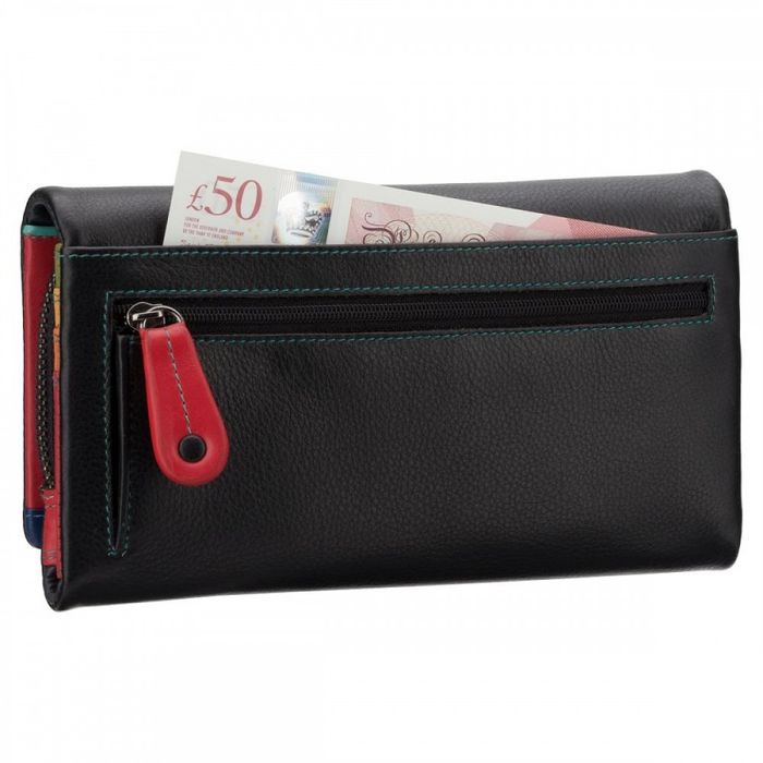 Visconti CM72 GRETA (Чорна/Румба) Жіночий шкіряний гаманець купити недорого в Ти Купи