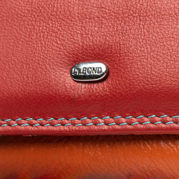 Жіночий шкіряний гаманець Rainbow DR. BOND WRS-15 red купити недорого в Ти Купи