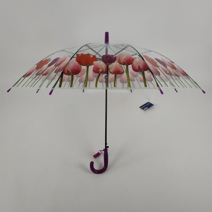 Парасолька-тростина напівавтомат Feeling rain Прозорий (1315-3) купити недорого в Ти Купи