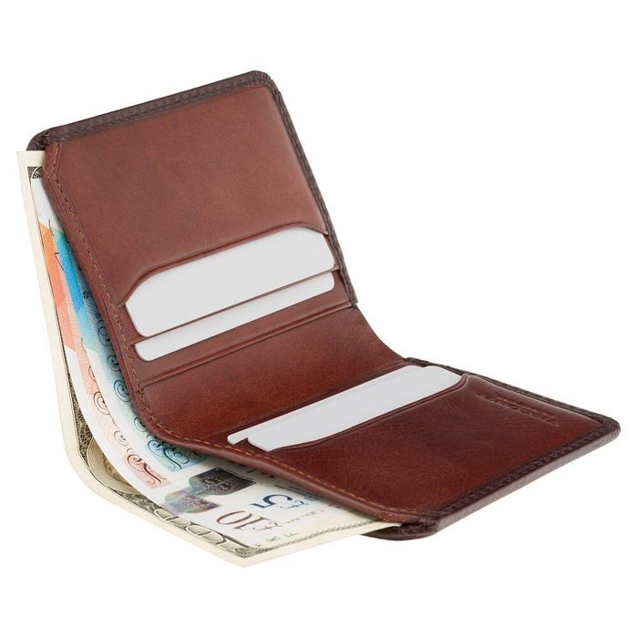 Кожаный мужской кошелек Visconti AT56 David c RFID (Burnish Tan) купить недорого в Ты Купи