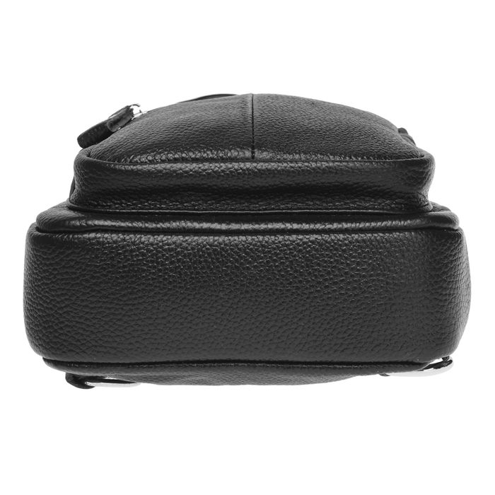 Шкіряний чоловічий рюкзак Borsa Leather K15060-black купити недорого в Ти Купи