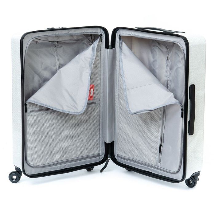 Комплект валіз 2/1 ABS-пластик PODIUM 18 white змійка 105 32580 купити недорого в Ти Купи