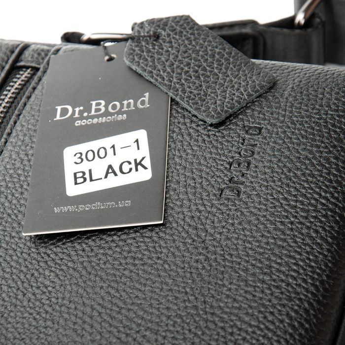 Мужская сумка-планшет из экокожи DR. BOND 3001-1 black купить недорого в Ты Купи