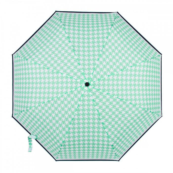 Зонт женский механический Fulton L354-040898 Minilite-2 Minty Houndstooth (Мятный) купить недорого в Ты Купи