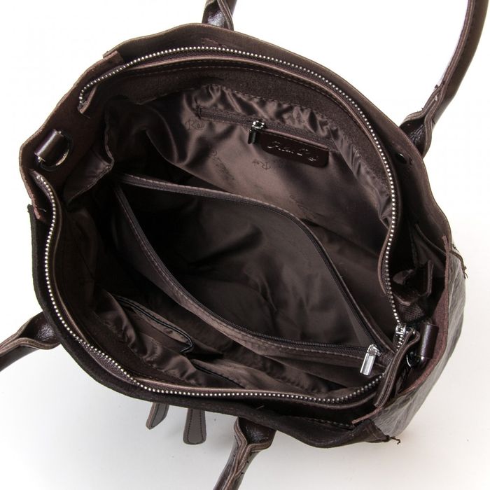 Жіноча шкіряна сумка класична ALEX RAI 01-09 01-8713-11 brown купити недорого в Ти Купи