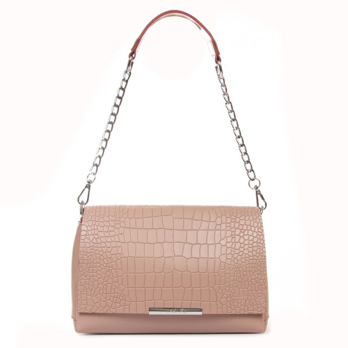 Женская кожаная сумка классическая ALEX RAI 9717 pink купить недорого в Ты Купи