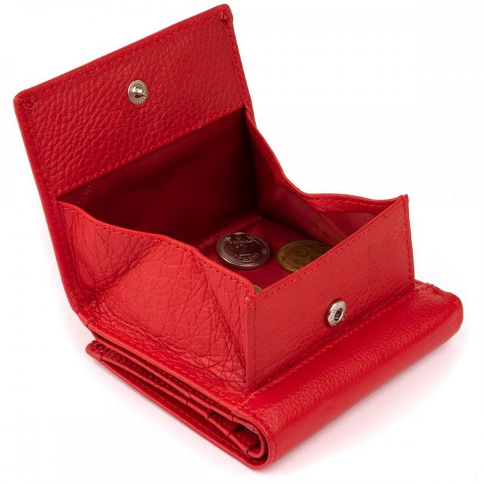 Жіночий шкіряний гаманець ST Leather 19259 Червоний купити недорого в Ти Купи