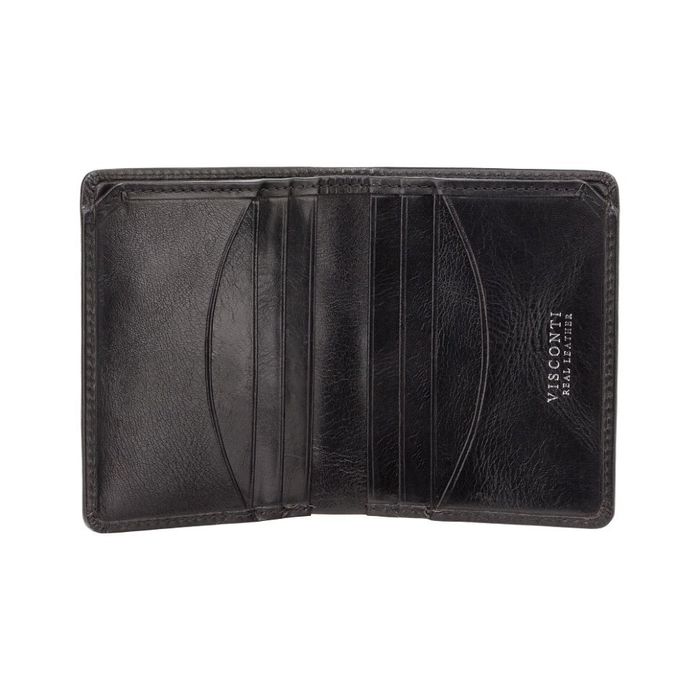 Кожаный мужской кошелек с RFID защитой Visconti tsc39 blk купить недорого в Ты Купи