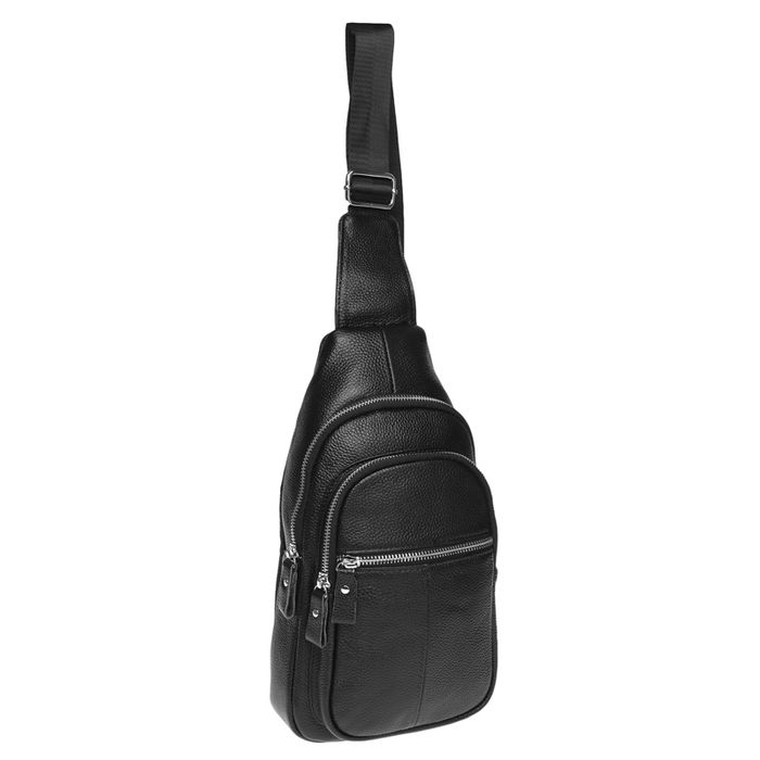 Мужской кожаный рюкзак Borsa Leather K15060-black купить недорого в Ты Купи