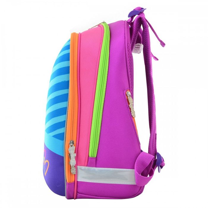 Школьный каркасный рюкзак 1 Вересня 29х38х15 см 16 л для девочек H-12 Bright colors (554581) купить недорого в Ты Купи