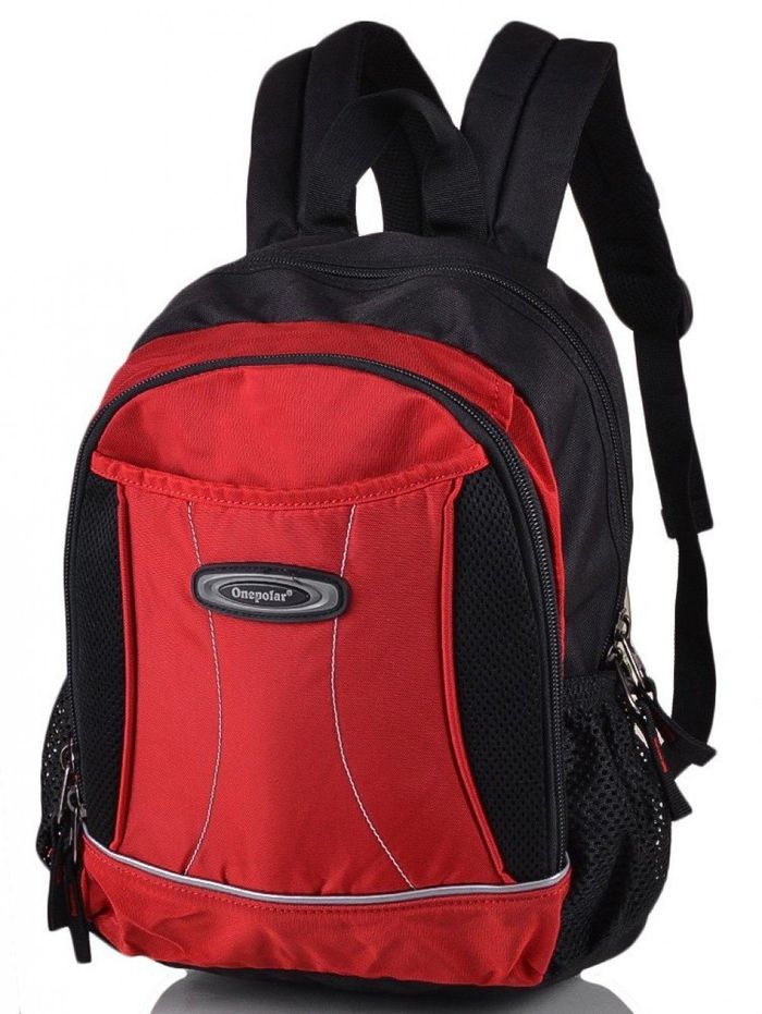 Рюкзак для ребенка ONEPOLAR черно-красный купить недорого в Ты Купи