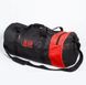 Спортивная сумка-тубус черная с красным MAD XXL 50L